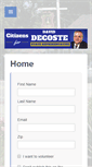Mobile Screenshot of citizensfordecoste.com